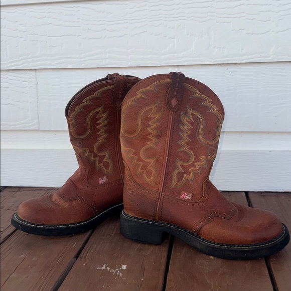 Justin Boots • Gypsy Cowgirl Collection Boots Size 8 Western Work Farm - Picture 6 of 13